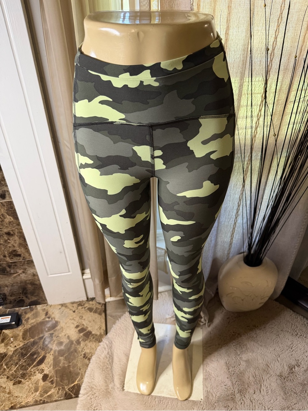 lululemon athletica Green Camo High-Rise Leggings